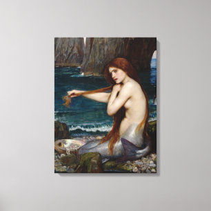 "Eine Meerjungfrau" von John William Waterhouse Le Leinwanddruck