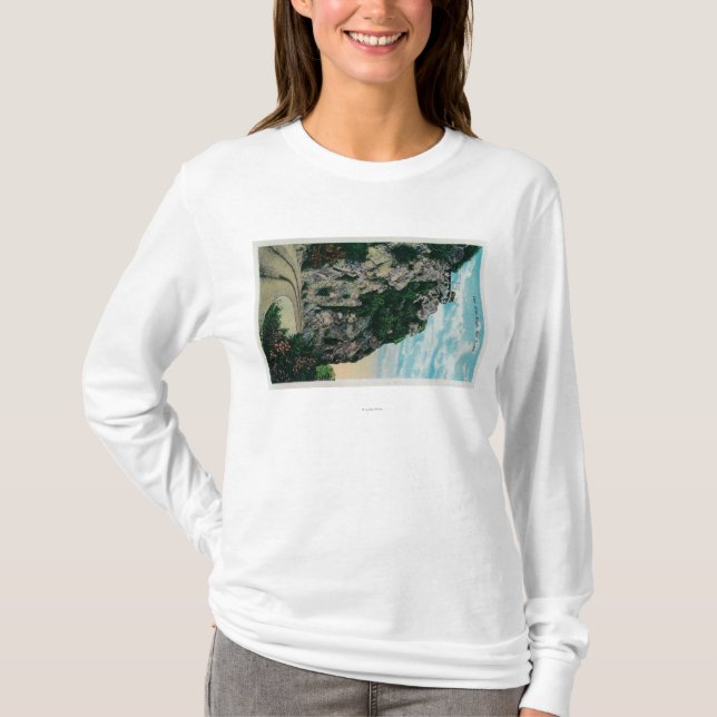 Eine Meile hoch, an Mt. LoweMt. Lowe, CA T-Shirt (Vorderseite)