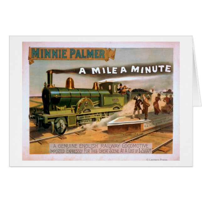 "Eine Meile pro Minute" Großes Lokomotivtheater (Vorderseite (Horizontal))