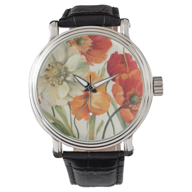 Eine Melodie der Poppies Armbanduhr (Vorderseite)