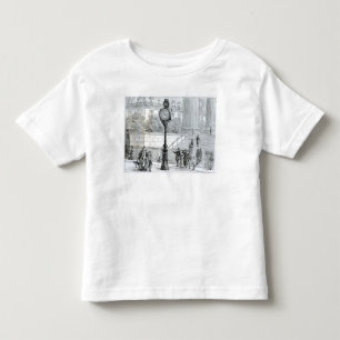 Eine Menge bewundert eine pneumatische Uhr Kleinkind T-shirt