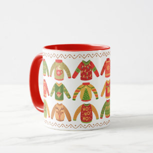 Eine Menge hässlicher Sweaters Weihnachts-Tasse Tasse