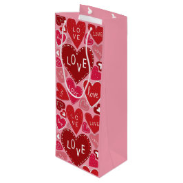 Eine Menge Liebe und Herzenslust Geschenktüte Für Weinflaschen