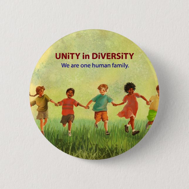 Eine menschliche Familie Button (Vorderseite)