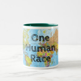 Eine menschliche Rasse Zweifarbige Tasse