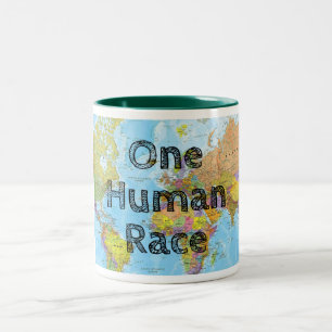 Eine menschliche Rasse Zweifarbige Tasse