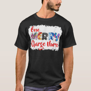 Eine Merry Charge Nurse Weihnachten PJ Xmas Matchi T-Shirt