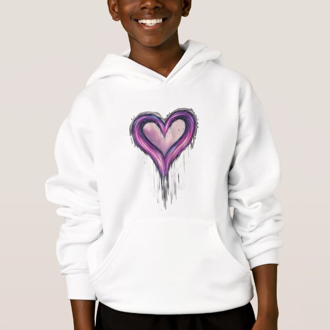 Eine Meteordusche, die die Form eines Herzens oder Hoodie (Vorderseite)