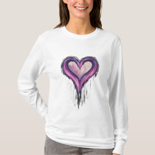 Eine Meteordusche, die die Form eines Herzens oder T-Shirt