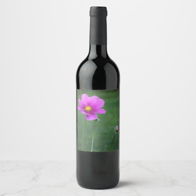 Eine mexikanische Aster Weinetikett (Vorderseite)