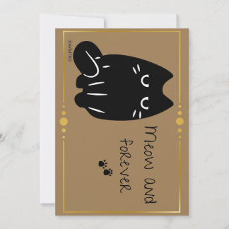 Eine Miau- und Forever-Card-Erinnerung für Ihren L Dankeskarte