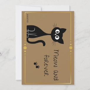 Eine Miau- und Forever-Karte zur Erinnerung für Ih Dankeskarte