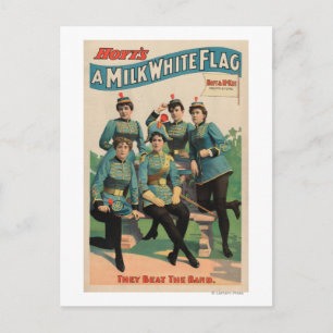 "Eine milchweiße Flagge" Frauen-Marschkapelle Postkarte
