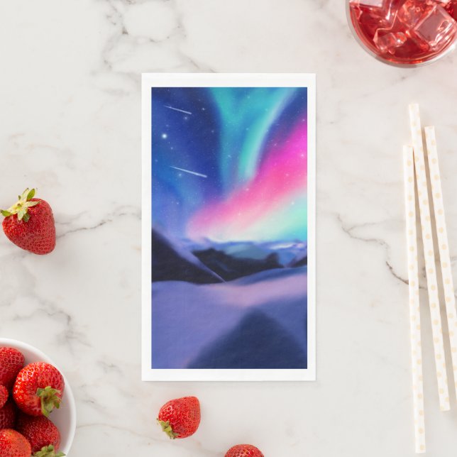 Eine Million Aurora Träume Serviette (Beispiel)