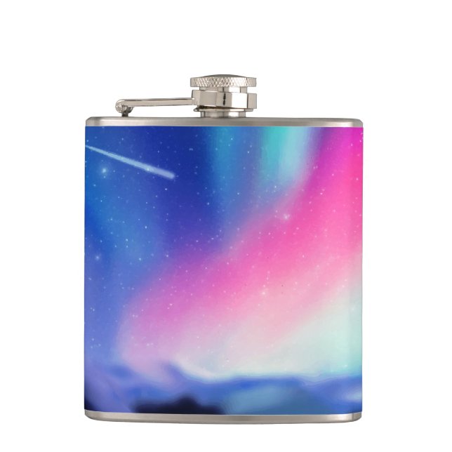 Eine Million Aurora-Traumflasche Flachmann (Vorderseite)