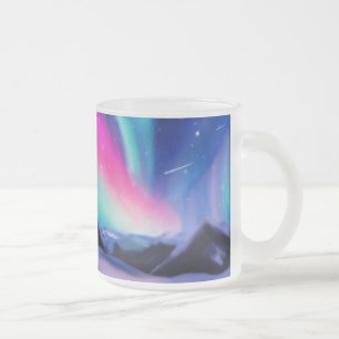 Eine Million Aurora träumt Mattierte Glass-Kaffee- Mattglastasse