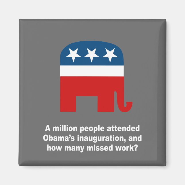 Eine Million Menschen nahmen an Obamas Amtseinführ Magnet (Vorne)
