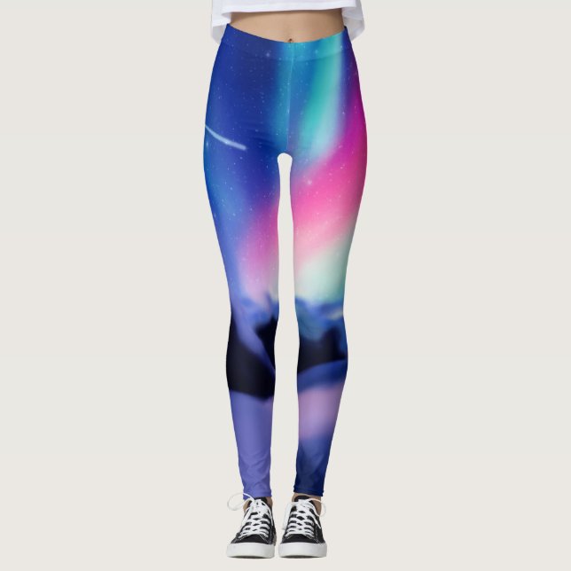 Eine Million Träume - Die Aurora Borealis Leggings (Vorderseite)