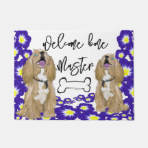 Eine Miniatur-Cocker spaniel Welcome Zuhause