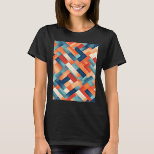 Eine minimalistische optische abstrakte Öllackieru T-Shirt