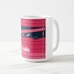 Eine minimalistische stilisierte Katze Kaffeetasse