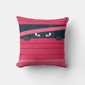 Eine minimalistische stilisierte Katze Kissen