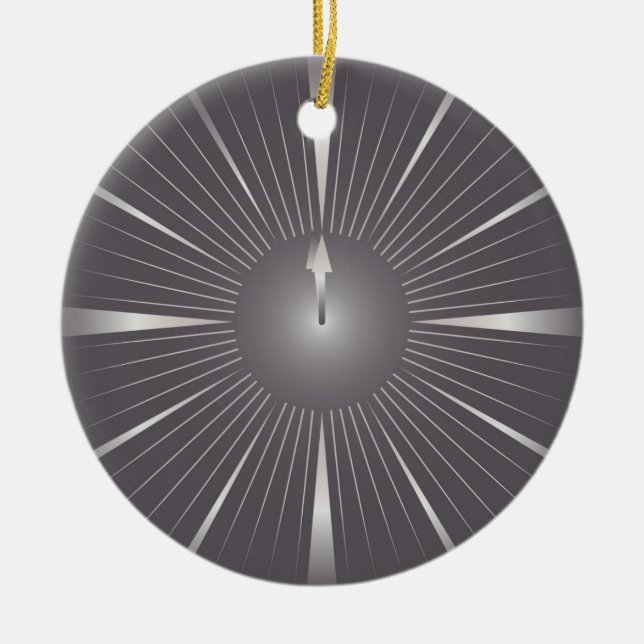 eine Minute Keramikornament (Vorne)