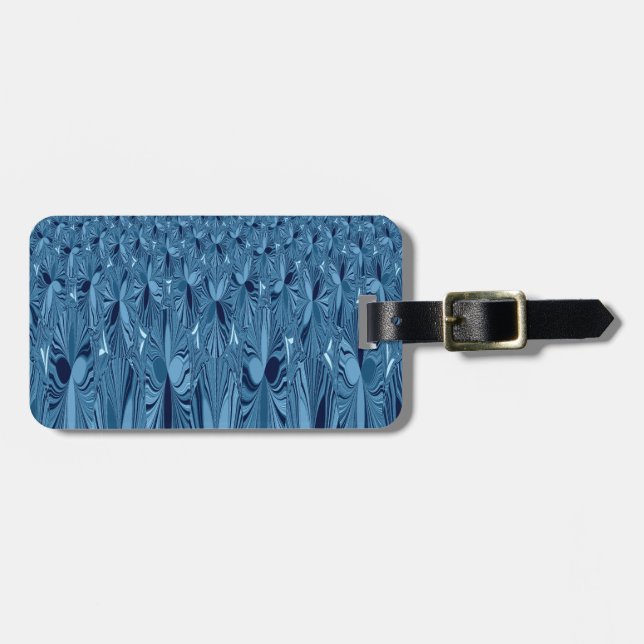 Eine Mischung aus Blau Gepäckanhänger (Vorderseite horizontal)
