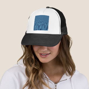 Eine Mischung aus Blau Truckerkappe