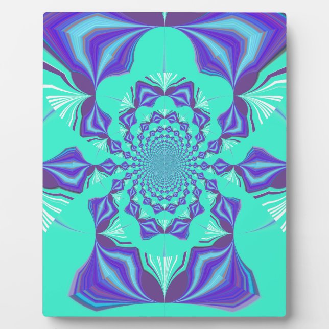 Eine Mischung aus Kaleidoskop und Mandala Art! Fotoplatte (Vorderseite)