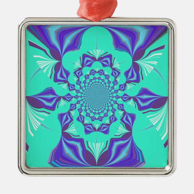 Eine Mischung aus Kaleidoskop und Mandala Art! Ornament Aus Metall (Vorne)