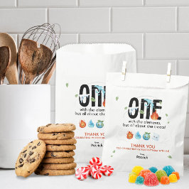 Eine mit den Elementen zum ersten Geburtstag Geschenktütchen