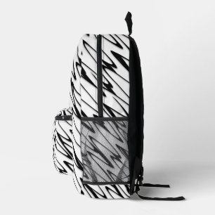 Eine moderne Abstrakte Bauweise Bedruckter Rucksack