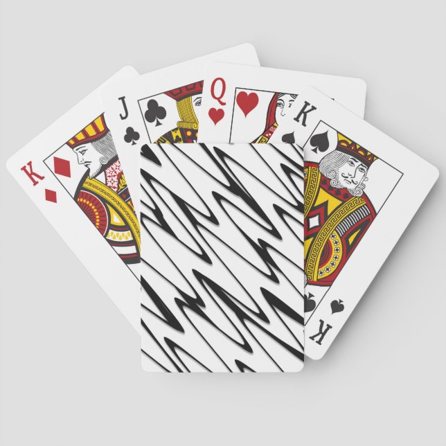 Eine moderne Abstrakte Bauweise Spielkarten (Rückseite)