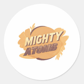 Eine moderne Hommage an Frauen Runder Aufkleber