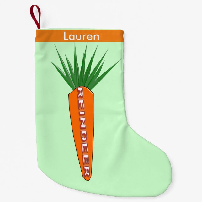 Eine Möhre für den Weihnachtsmann Kleiner Weihnachtsstrumpf (Vorderseite)