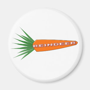 Eine Möhre für den Weihnachtsmann-Rentier-Magnet Magnet