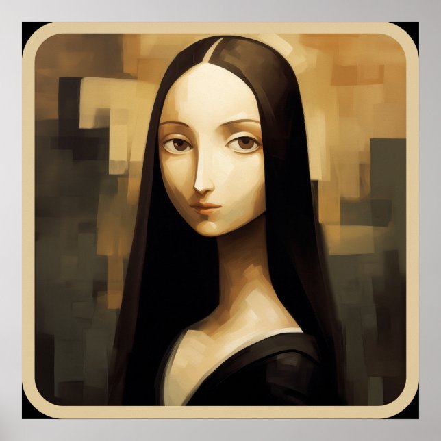 Eine Mona Lisa reimaginierte, ein Klassiker, aber  Poster (Vorne)