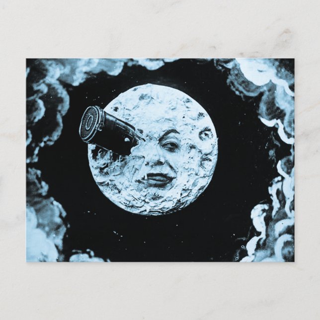 Eine Mondreise Postkarte (Vorderseite)