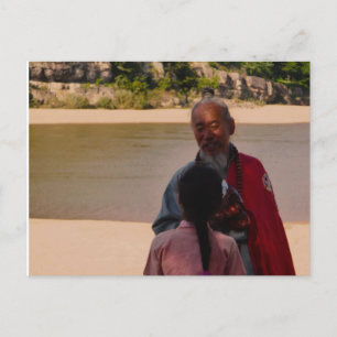 Eine Monk's Advice Postkarte