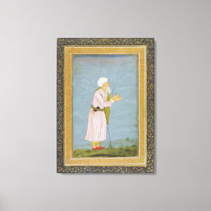 Eine moslemische religiöse Figur, vom kleinen Leinwanddruck