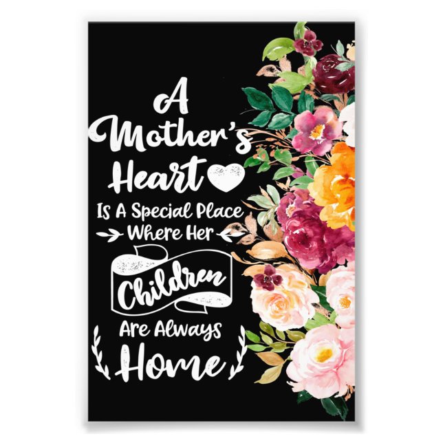 Eine Mutter ist wie ein Geschenk für Blume, ein Mu Fotodruck (Vorne)