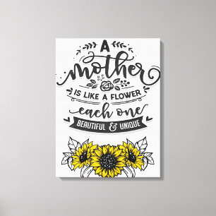 Eine Mutter ist wie eine Blume, ein Niedliches Mut Leinwanddruck