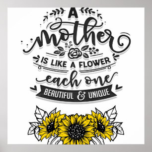 Eine Mutter ist wie eine Blume, ein Niedliches Mut Poster