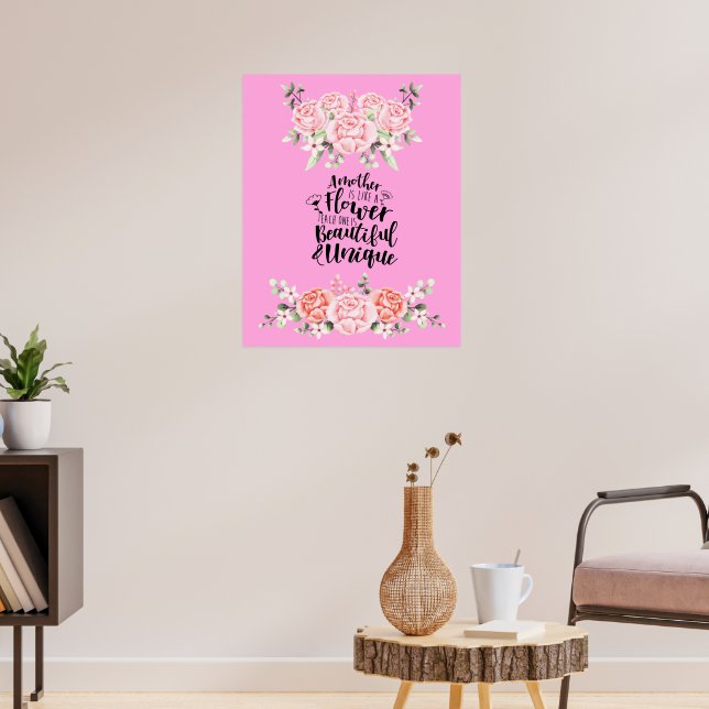 Eine Mutter ist wie eine Blume Poster (Wohnzimmer 3)