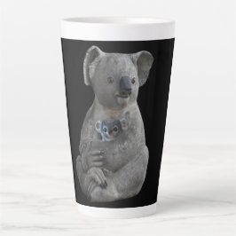 Eine Mutter verkneifen Milchtasse