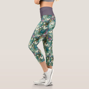 Eine mystische Schmetterlingsserie Design 3 Capri Leggings