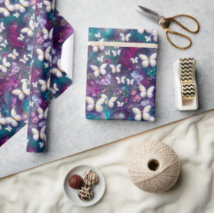 Eine mystische Schmetterlingsserie Design 5 Geschenkpapier
