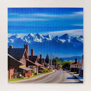 Eine Nachbarstraße in Neuseeland