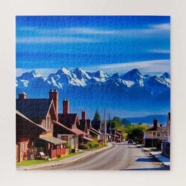 Eine Nachbarstraße in Neuseeland (Vertikal)